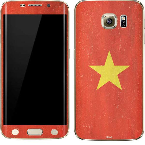 Vietnam Flag Distressed Galaxy S7 Edge Skin