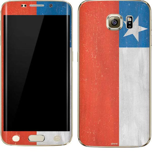 Chile Flag Distressed Galaxy S7 Edge Skin