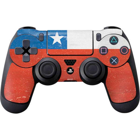 Chile Flag Distressed PS4 Controller Skin