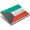 Kuwait Flag Distressed Surface Book Skin