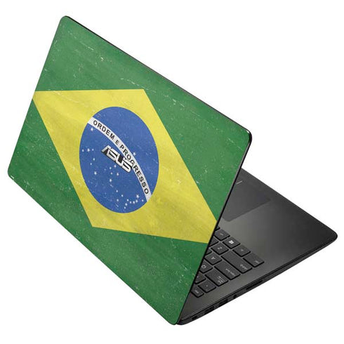 Brazil Flag Distressed Asus X502CA 15.6 Skin