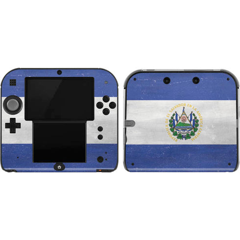 El Salvador Flag Distressed Nintendo 2DS Skin
