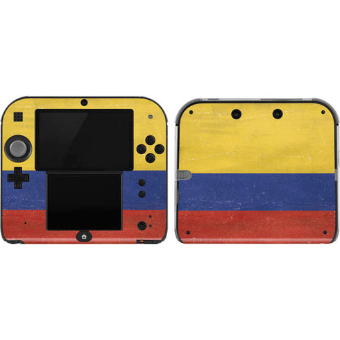 Colombia Flag Distressed Nintendo 2DS Skin