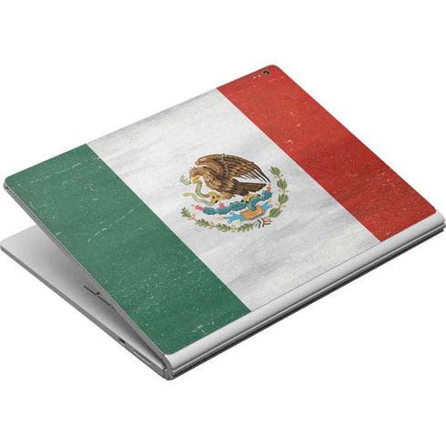 Mexico Flag Distressed Surface Book Skin