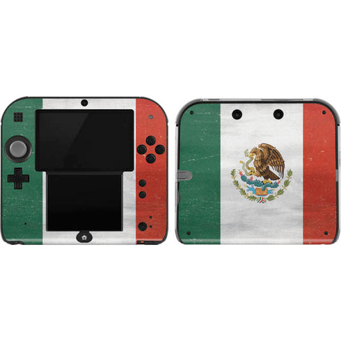 Mexico Flag Distressed Nintendo 2DS Skin