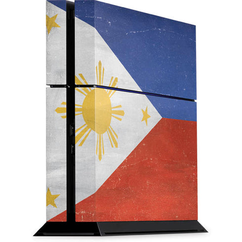 Philippines Flag Distressed PS4 Console Skin