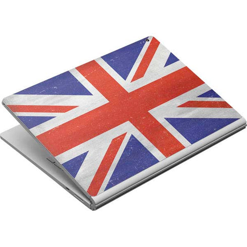 United Kingdom Flag Distressed Surface Book Skin