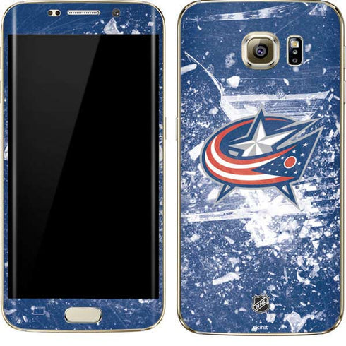 NHL Columbus Blue Jackets Frozen Galaxy S7 Edge Skin