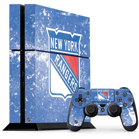NHL New York Rangers Frozen PS4 Console and Controller Bundle Skin