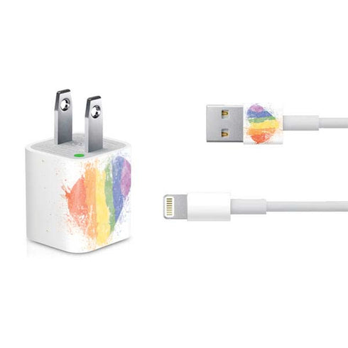 Love Is Love Heart iPhone Charger (5W USB) Skin