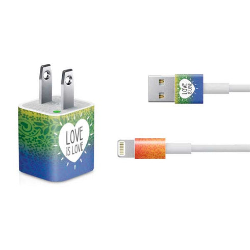 Love Is Love Rainbow iPhone Charger (5W USB) Skin