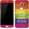 Keep Calm Love Is Love Galaxy S7 Edge Skin