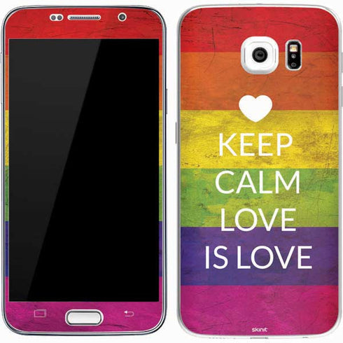 Keep Calm Love Is Love Galaxy S7 Skin