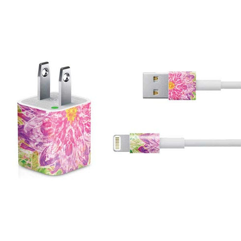 Ginseng Flower iPhone Charger (5W USB) Skin