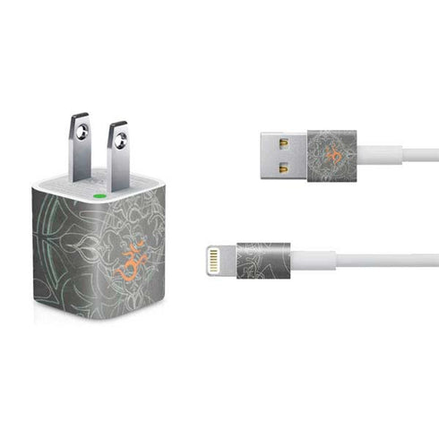 Grey Serenity iPhone Charger (5W USB) Skin