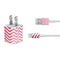 Pink Chevron iPhone Charger (5W USB) Skin
