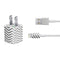 Silver Chevron iPhone Charger (5W USB) Skin