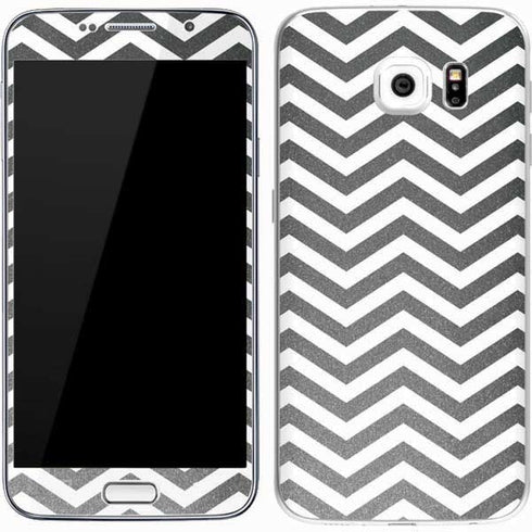 Silver Chevron Galaxy S7 Skin