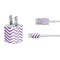 Purple Chevron iPhone Charger (5W USB) Skin
