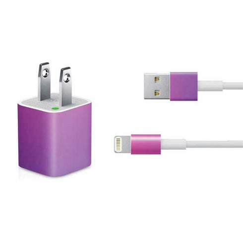 Purple Ombre iPhone Charger (5W USB) Skin