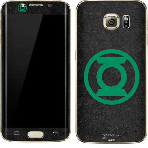 DC Comics Green Lantern Logo Black Background Galaxy S7 Edge Skin