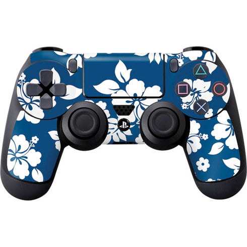 Blue and White PS4 Controller Skin