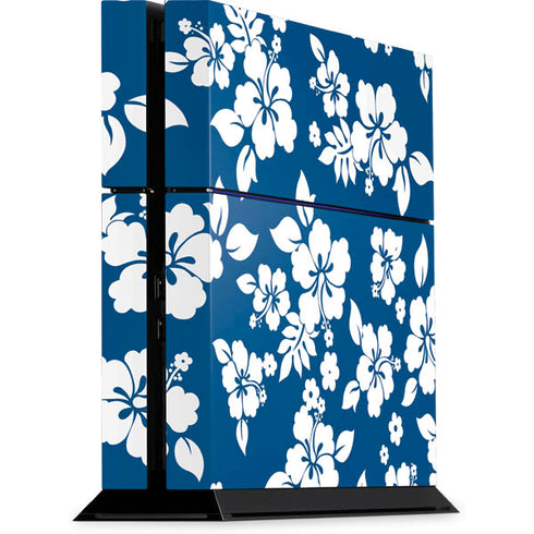 Blue and White PS4 Console Skin
