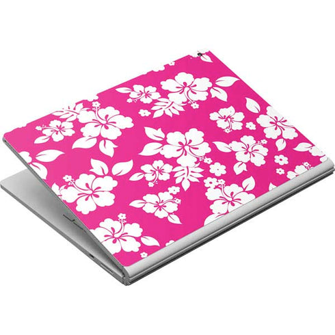 Pink and White Surface Book Skin