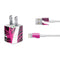 Pink and White Hipster iPhone Charger (5W USB) Skin