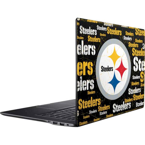 NFL Pittsburgh Steelers Black Blast Ativ Book 9 (15.6in 2014) Skin
