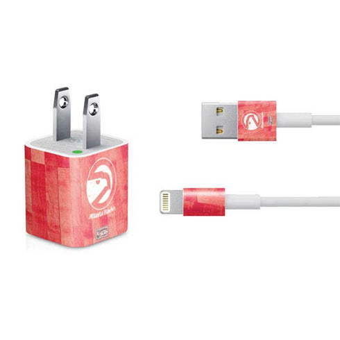 NBA Atlanta Hawks Hardwood Classics iPhone Charger (5W USB) Skin