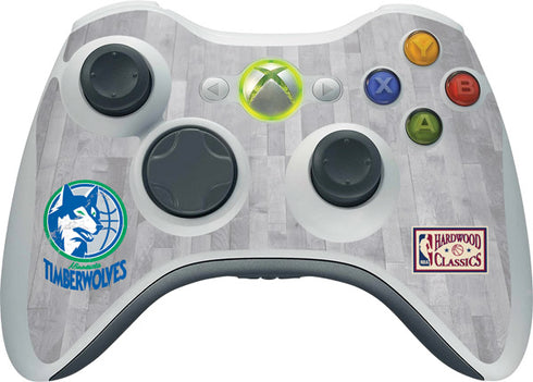 NBA Minnesota Timberwolves Hardwood Classics Xbox 360 Wireless Controller Skin