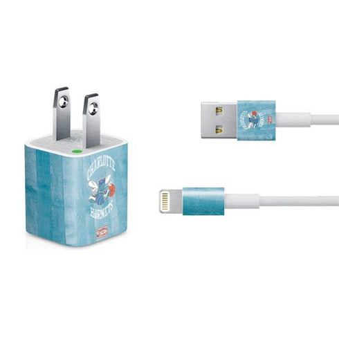 NBA Charlotte Hornets Hardwood Classics iPhone Charger (5W USB) Skin