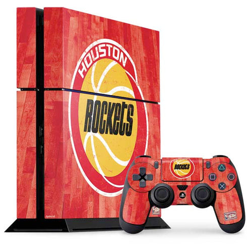 NBA Houston Rockets Hardwood Classics PS4 Console and Controller Bundle Skin
