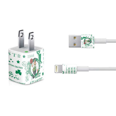 NBA Boston Celtics Historic Blast iPhone Charger (5W USB) Skin