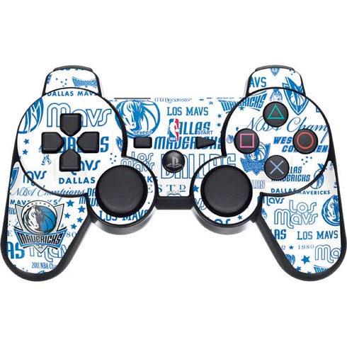 NBA Dallas Mavericks Historic Blast PS3 Dual Shock wireless controller Skin