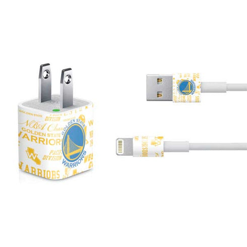 NBA Golden State Warriors Historic Blast iPhone Charger (5W USB) Skin