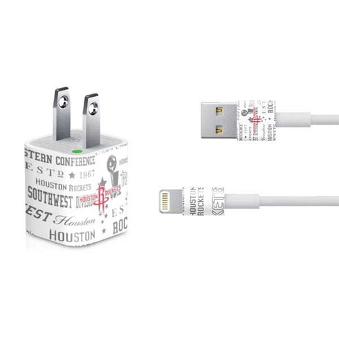 NBA Houston Rockets Historic Blast iPhone Charger (5W USB) Skin