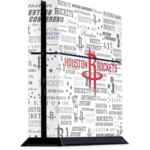 NBA Houston Rockets Historic Blast PS4 Console Skin