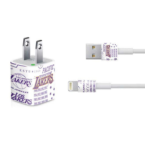 NBA LA Lakers Historic Blast iPhone Charger (5W USB) Skin