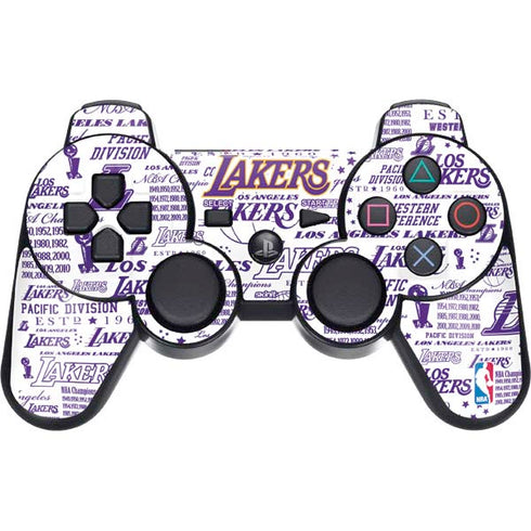 NBA LA Lakers Historic Blast PS3 Dual Shock wireless controller Skin