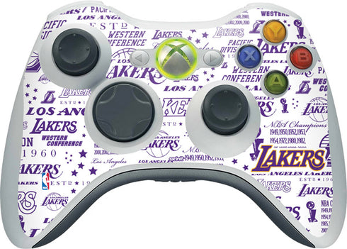 NBA LA Lakers Historic Blast Xbox 360 Wireless Controller Skin