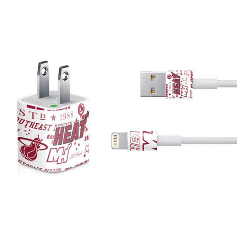 NBA Miami Heat Historic Blast iPhone Charger (5W USB) Skin