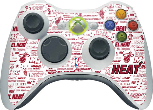 NBA Miami Heat Historic Blast Xbox 360 Wireless Controller Skin