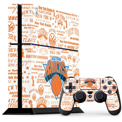 NBA NY Knicks Historic Blast PS4 Console and Controller Bundle Skin