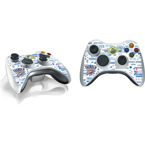 NBA Oklahoma City Thunder Historic Blast Xbox 360 Wireless Controller Skin