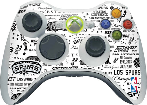 NBA San Antonio Spurs Historic Blast Xbox 360 Wireless Controller Skin