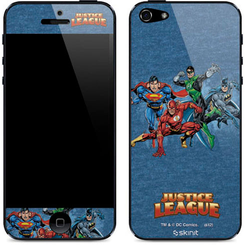 Justice League Action Pose Charcaters iPhone 5/5s/5SE Skin