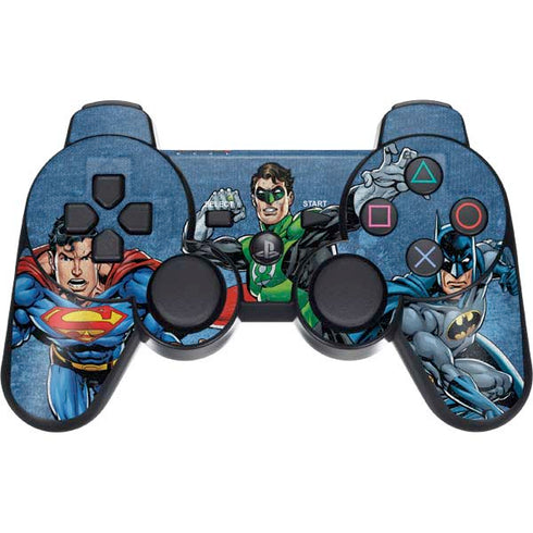 Justice League Action Pose Charcaters PS3 Dual Shock wireless controller Skin