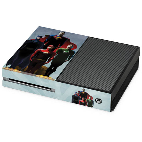 Justice League Standing Pose Team Xbox One Console Skin
